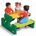 Masa picnic cu bancheta 6 copii (culori vii)