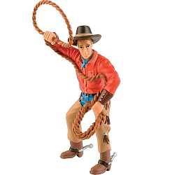 Figurina cowboy cu lasou