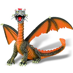 Figurina dragon asezat (portocaliu)