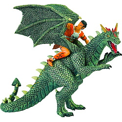 Figurina dragon cu calaret