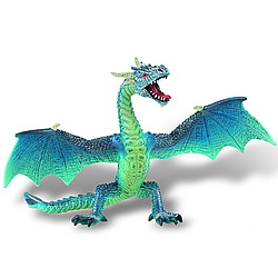 Figurina dragon in zbor (albastru)
