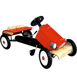 Masina de curse din lemn cu pedale