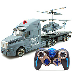 Set combo Camion + Elicopter RC 2 in 1