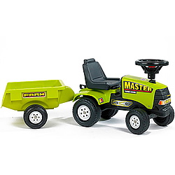 Tractoras Baby Master cu remorca (verde)