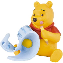 Winnie the Pooh - Figurina Winnie cu scrisoare