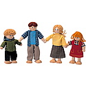 Plan Toys - Familie fericita de papusi din lemn