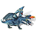 Bullyland - Figurina dragon cu 3 capete (bleumarin)
