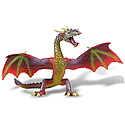 Bullyland - Figurina dragon in zbor (maro)