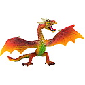 Bullyland - Figurina dragon in zbor (portocaliu)