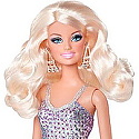 Barbie - Papusa Barbie stralucitoare (violet)