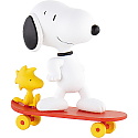 Bullyland - Peanuts - Figurina Snoopy pe skateboard