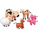 Plan Toys - Set animale domestice din lemn