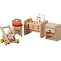 Plan Toys - Set mobilier dormitor bebe